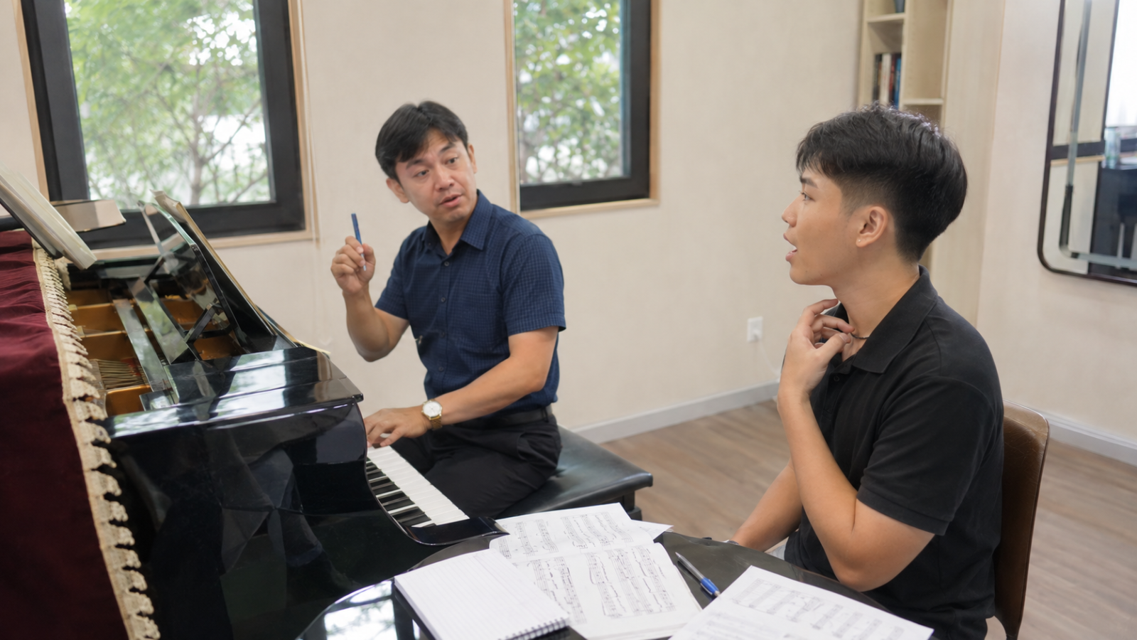  Luyện thẩm âm giúp người hát nhận biết sự khác biệt giữa cao độ mẫu và âm thanh của chính mình
