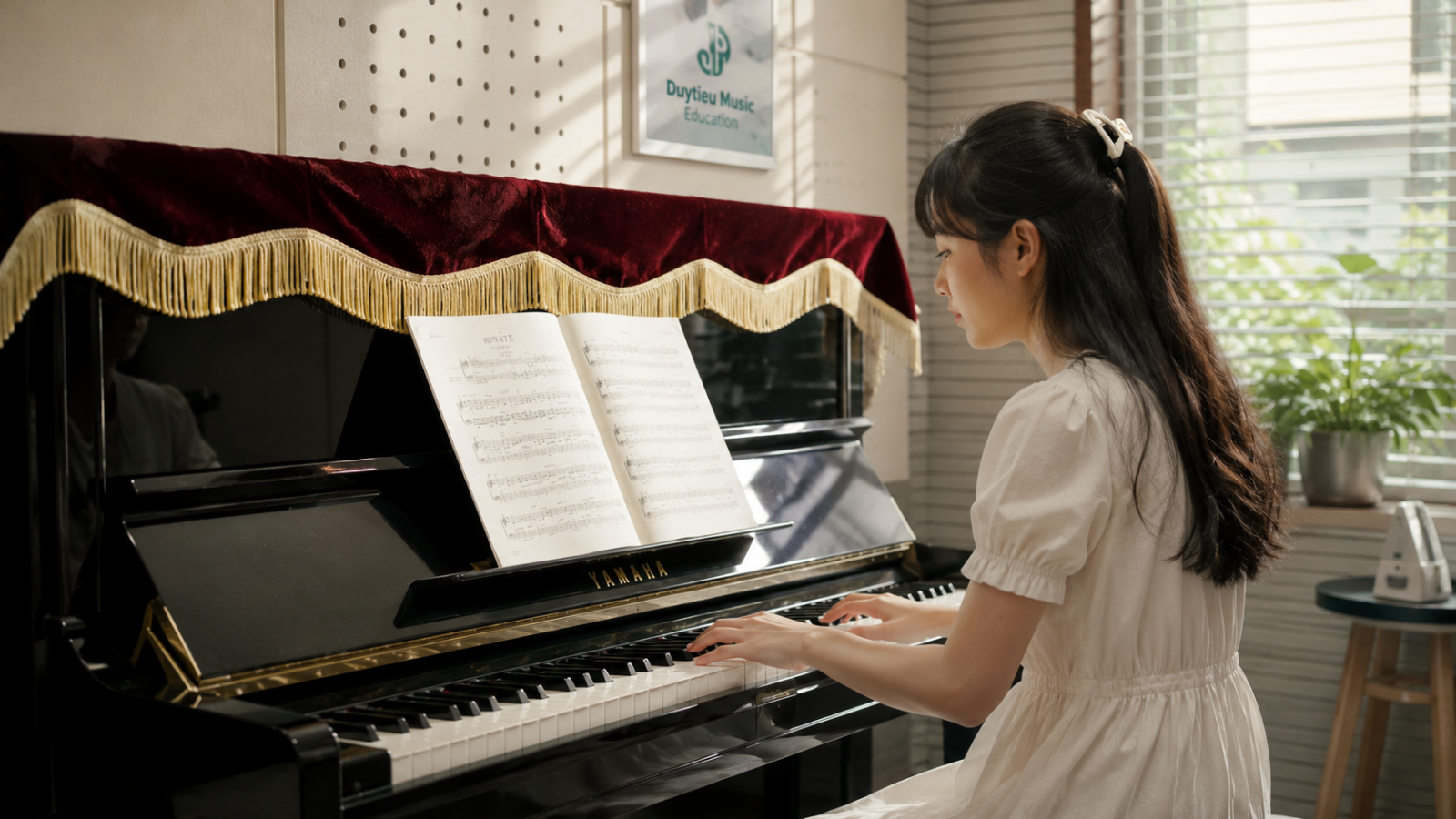 Piano là nhạc cụ nền tảng và chiếm thời lượng đào tạo lớn nhất trong ngành Sư phạm Âm nhạc.