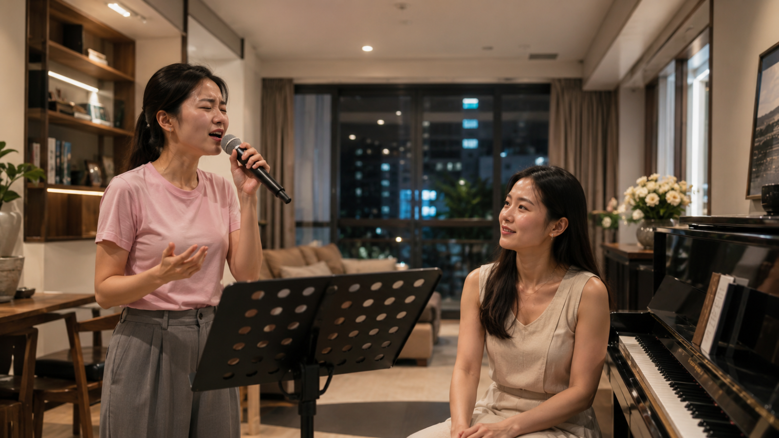 Môi trường học thoải mái giúp học viên dễ duy trì việc luyện thanh hơn.