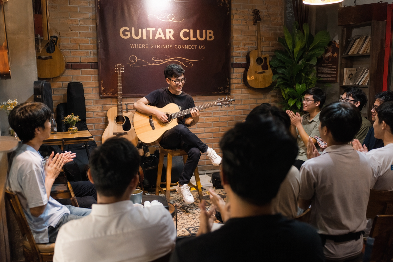 Hoạt động biểu diễn cá nhân và giao lưu tương tác gắn kết trong CLB Guitar