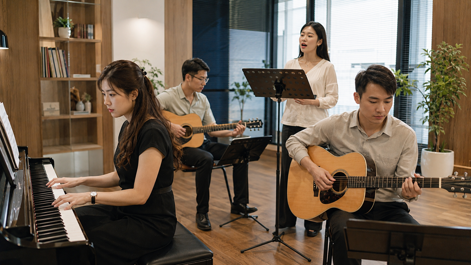 ọc viên trưởng thành trải nghiệm nhiều bộ môn âm nhạc khác nhau