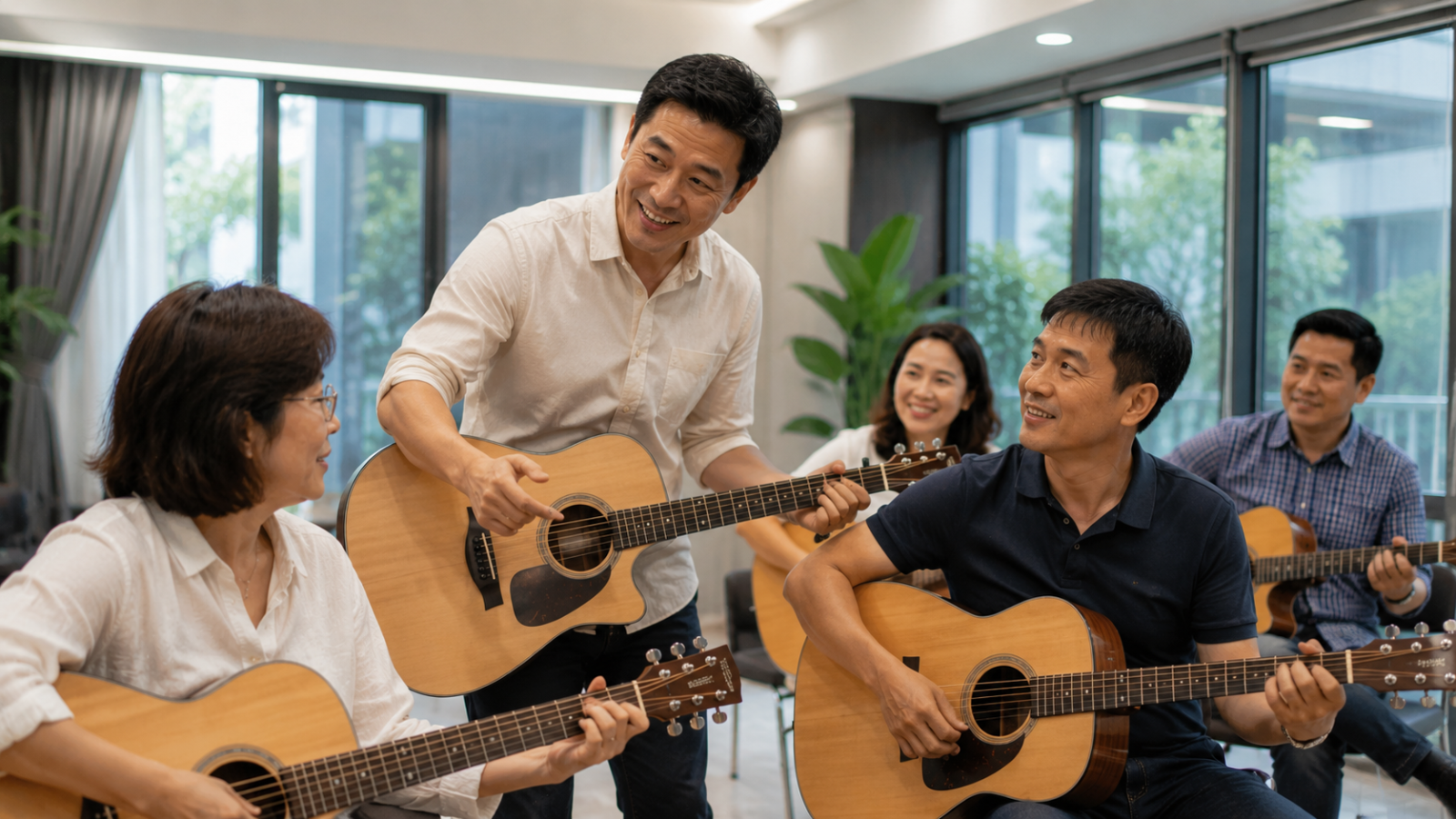 Giáo viên theo sát giúp học viên học đúng kỹ thuật và giữ động lực lâu dài.
