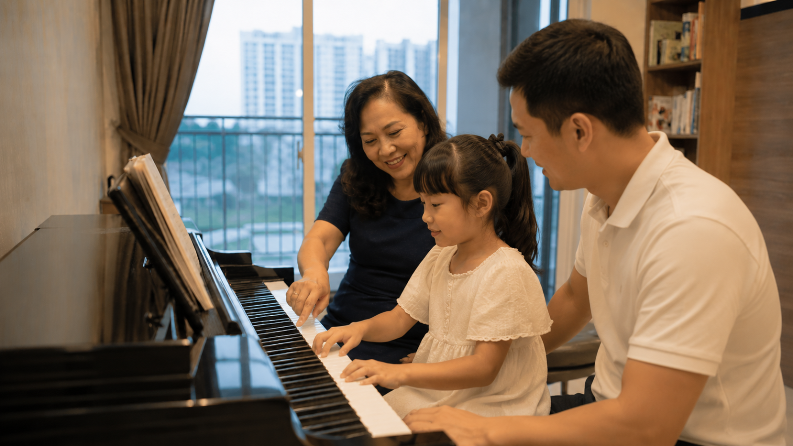 Môi trường học tại nhà giúp phụ huynh dễ dàng đồng hành cùng con.