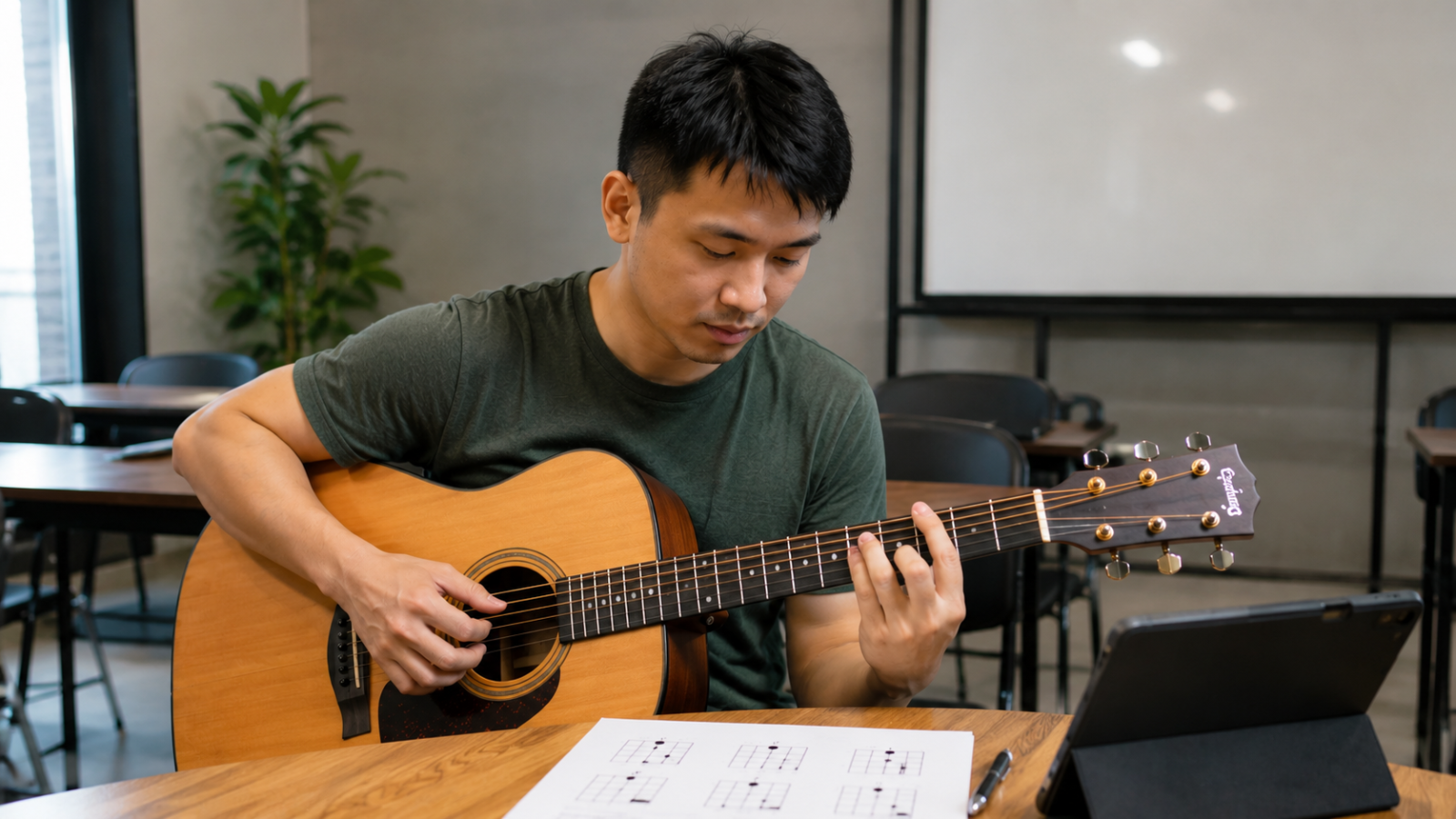 Các hợp âm trong tone G giúp người mới luyện guitar đệm hát hiệu quả hơn.