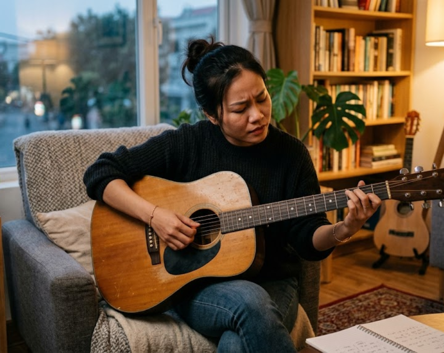 Tone Em mang màu sắc cảm xúc và rất phổ biến trong guitar đệm hát.
