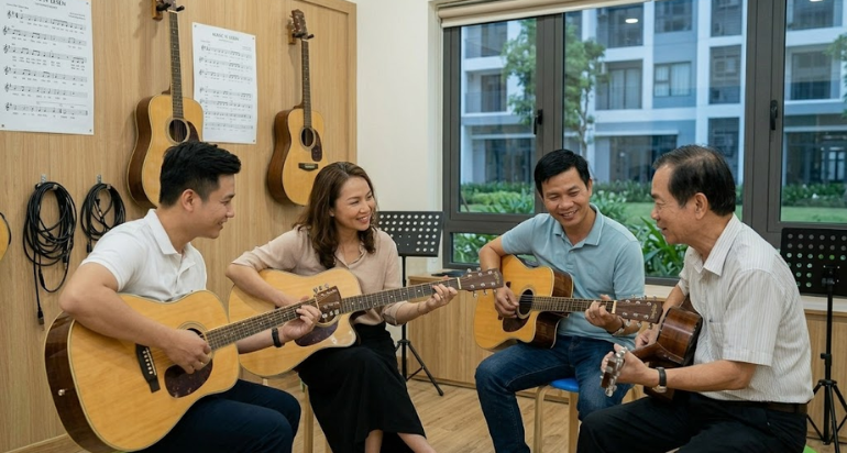 Lớp guitar dành cho người lớn tại Mizuki Park