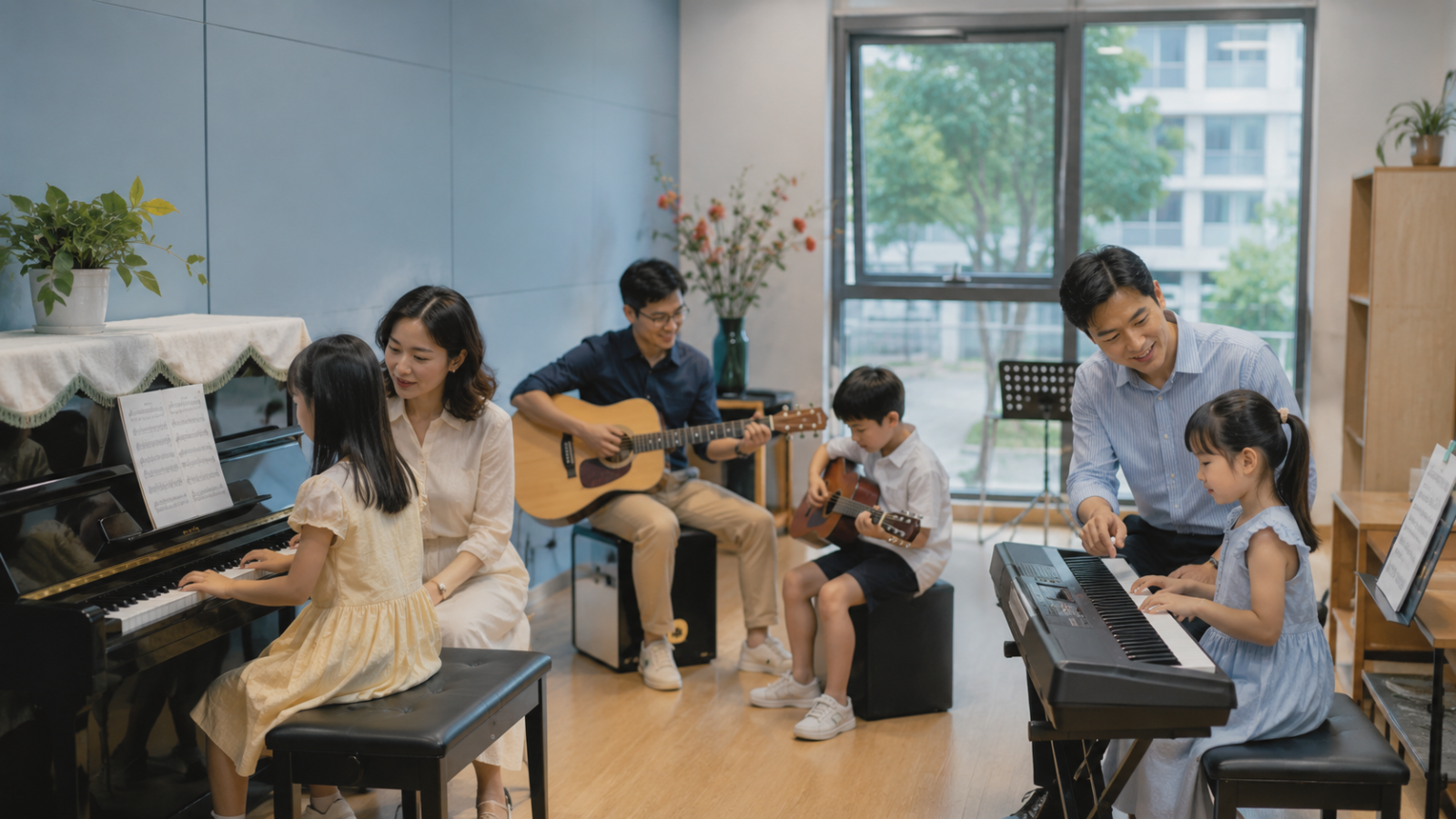 Môi trường học hiện đại phù hợp cho nhiều độ tuổi khác nhau.