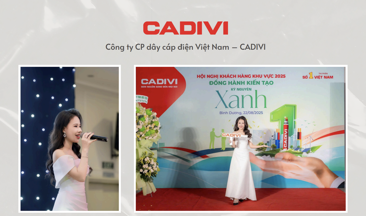 Biểu diễn tại Hội nghị khách hàng của Công Ty CADIVI