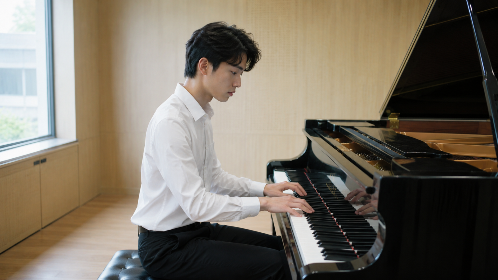 Thí sinh luyện tập với trang phục phù hợp để đảm bảo sự thoải mái khi biểu diễn