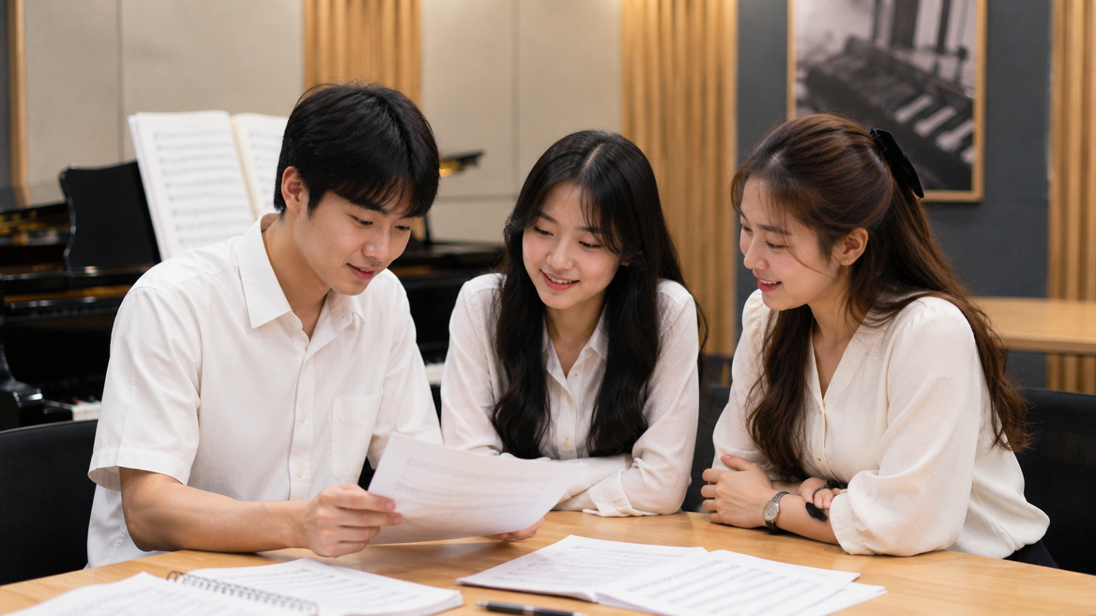 Thí sinh tìm hiểu thông tin tuyển sinh Sư phạm Âm nhạc Nhạc viện TP.HCM.