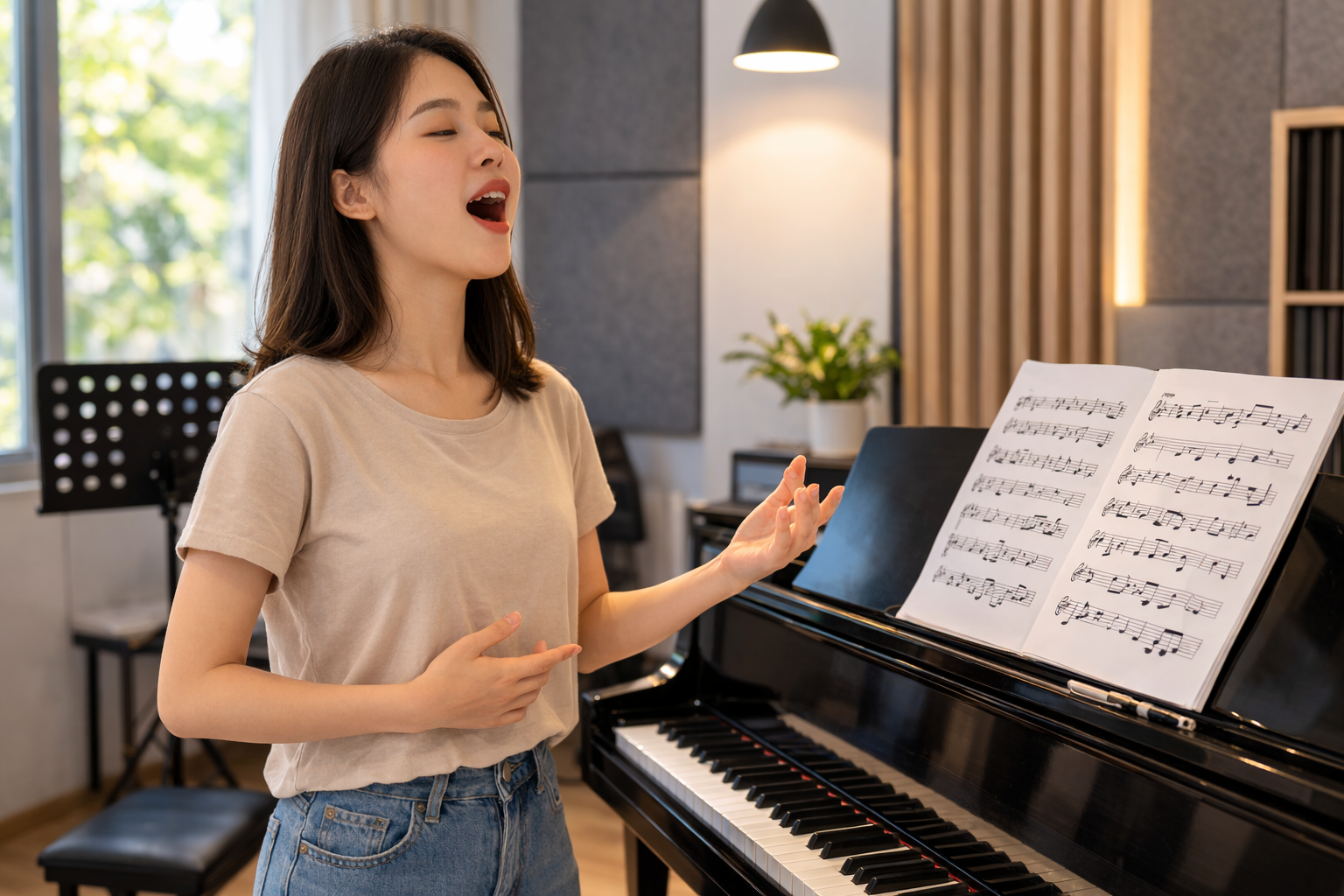 Tư thế và khẩu hình đúng giúp âm thanh cộng hưởng tốt hơn.